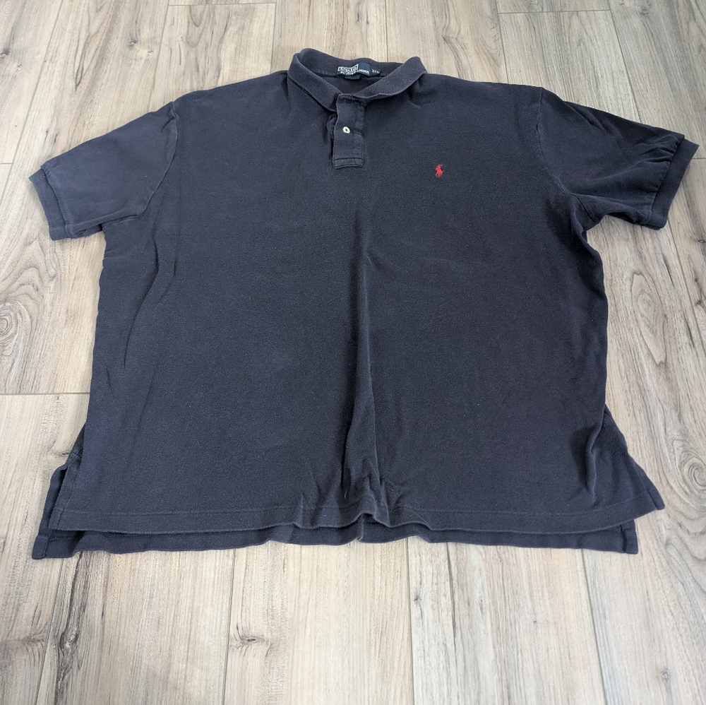 Polo by Ralph Lauren Navy and Red Polo Shirt Sz XXL